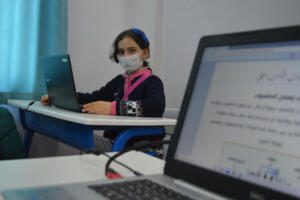 Computer skills with Mr. Hiba, Arabic session with Miss Razan and Mrs Riham, Turkish session with Miss Hümeyra, and English session with Mrs Rima.