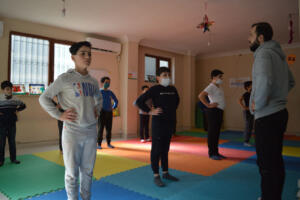 Karate and Kung Fu session with Coach Bassem to build healthy and strong bodies