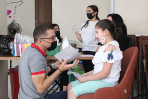 Dental check up and oral hygiene session along with tips on how to keep their teeth healthy with Dr Ammar Mosa.